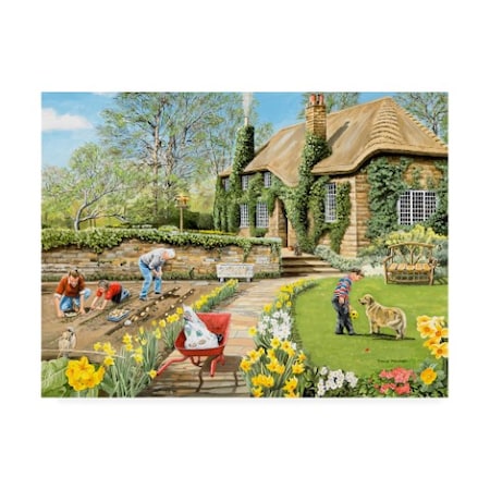 Trevor Mitchell 'Spring Garden Scene' Canvas Art,18x24